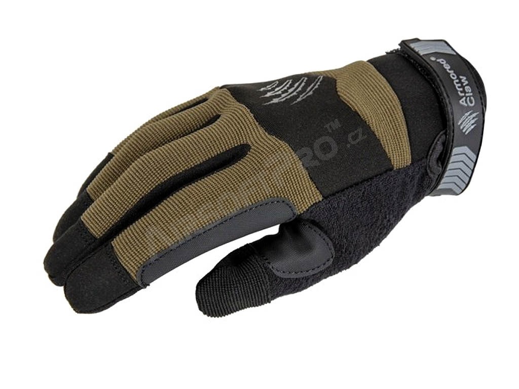 Vojenské taktické rukavice Accuracy - Olivové, vel.XS [Armored Claw]