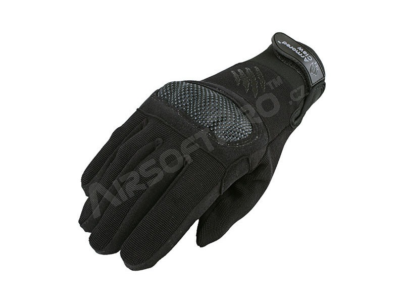 Vojenské taktické rukavice Shield - černé, vel.XS [Armored Claw]