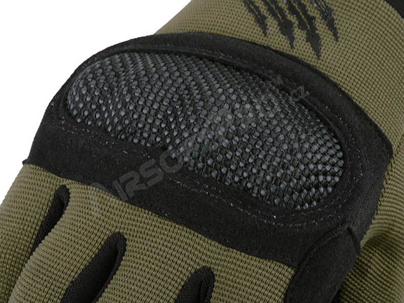 Vojenské taktické rukavice Shield - Olive Drab, vel.L [Armored Claw]
