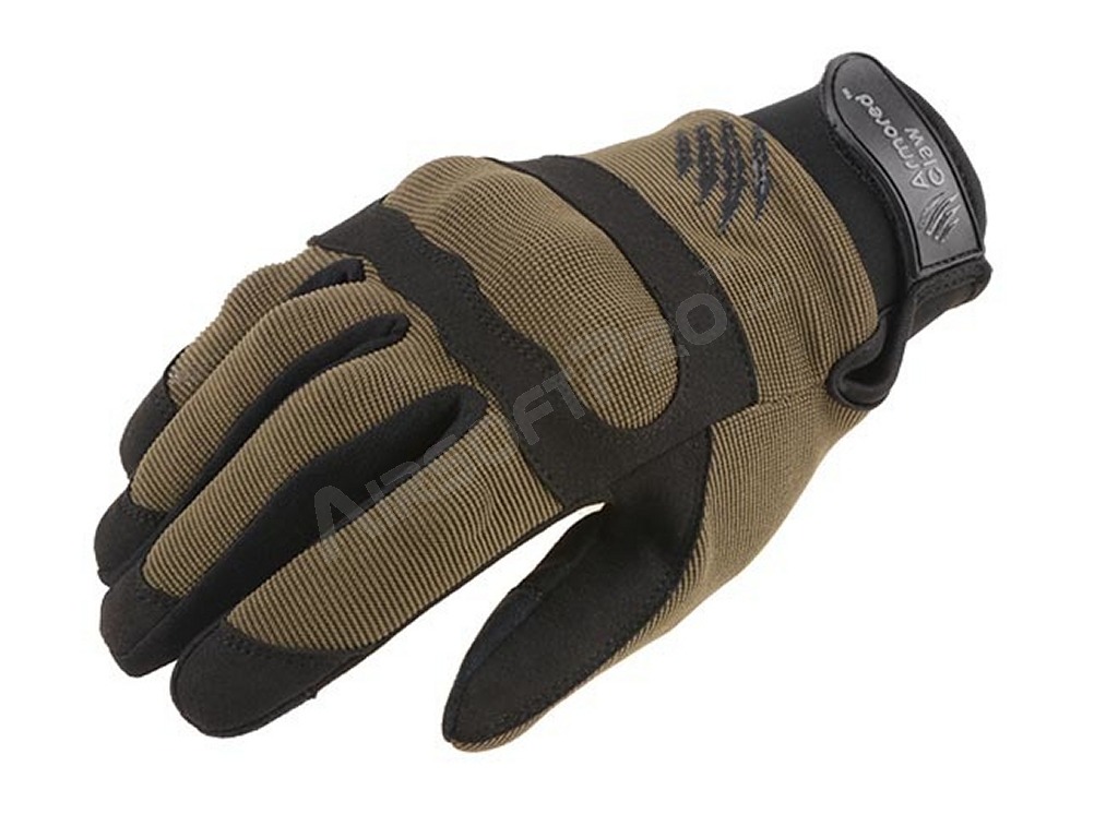 Vojenské taktické rukavice Shield Flex™ - zelené - OD, vel.S [Armored Claw]