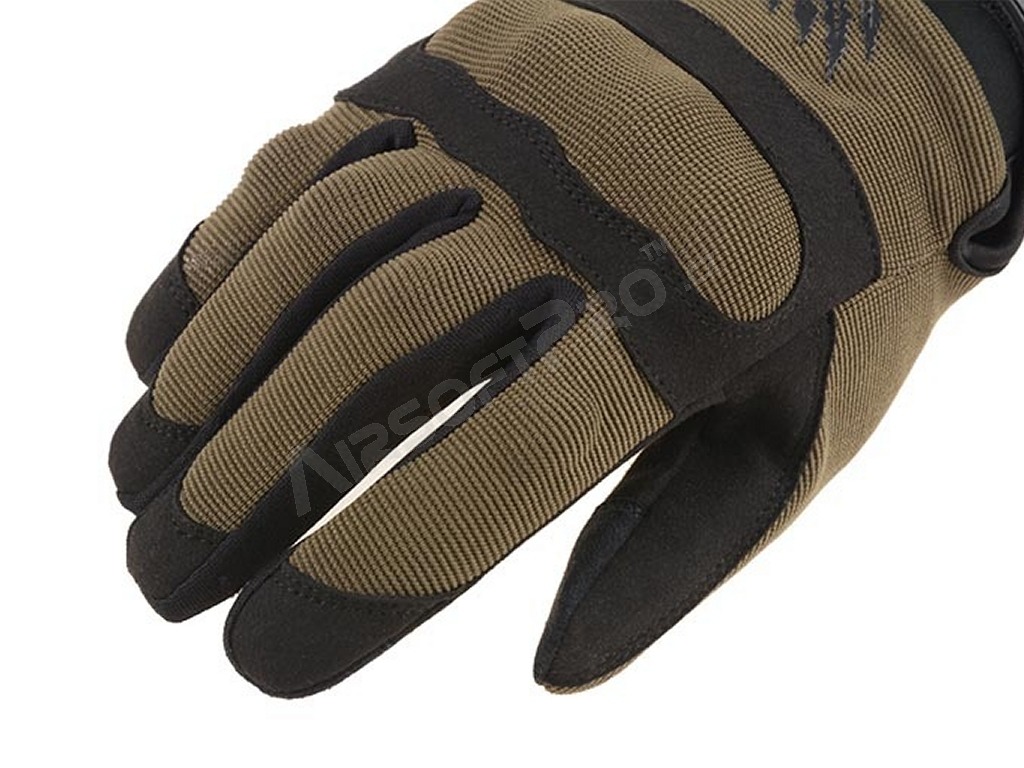 Vojenské taktické rukavice Shield Flex™ - zelené - OD, vel.XXL [Armored Claw]
