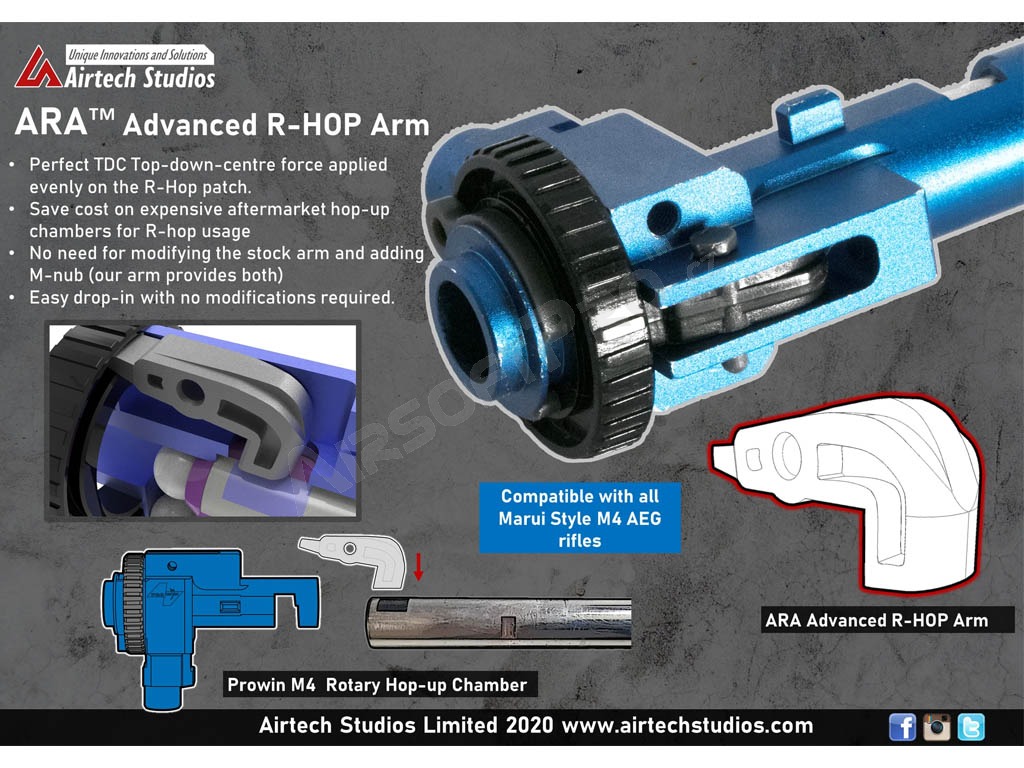 ARA Advanced R-HOP ARM pour chambres M4 Prowin [Airtech Studios]