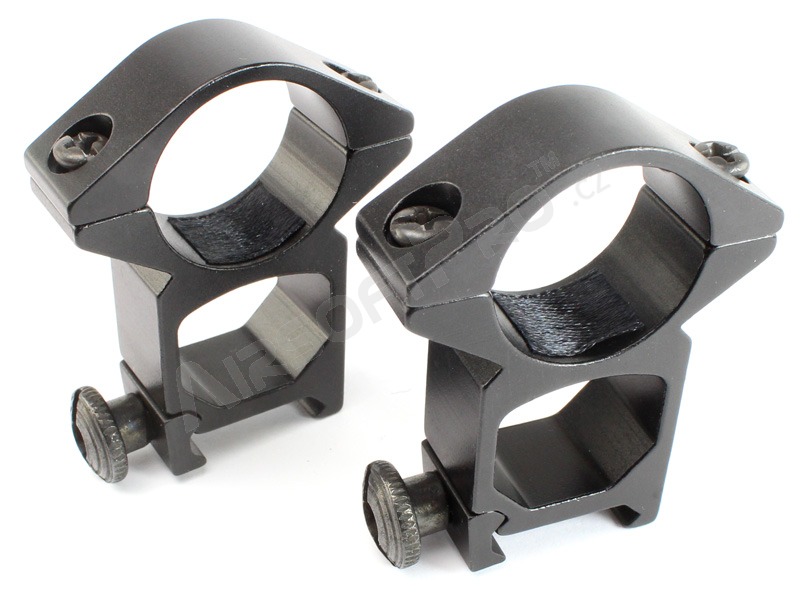 25,4mm montážní kroužky pro běžné 21mm Picatiny RIS lišty - vysoké [ASG]