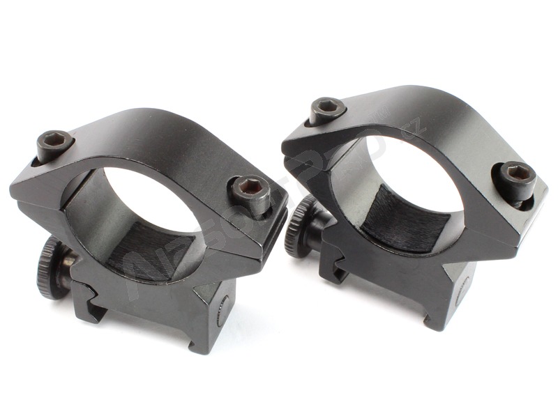 supports de lunettes de 25,4 mm pour les rails RIS Picatiny courants - bas [ASG]