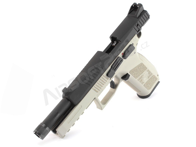 Pistolet airsoft CZ P-09 Urban Grey, glissière métallique, CO2, blowback [ASG]