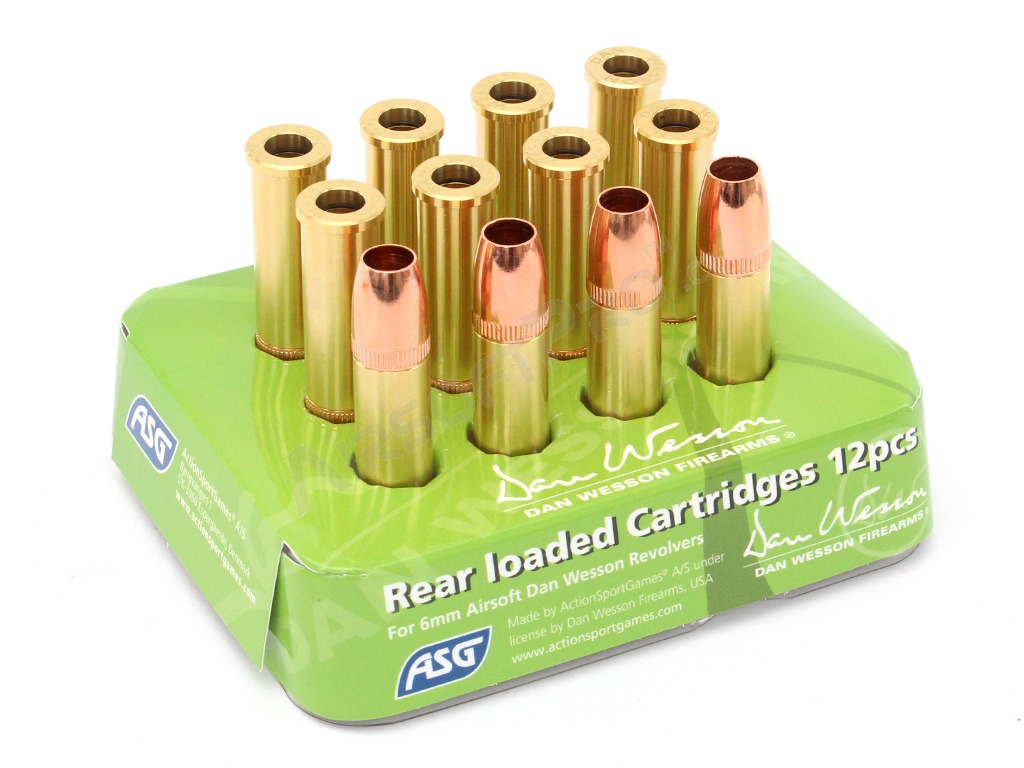 Rear loaded shells for Dan Wesson ASG CO2 revolver - 12pcs [ASG]