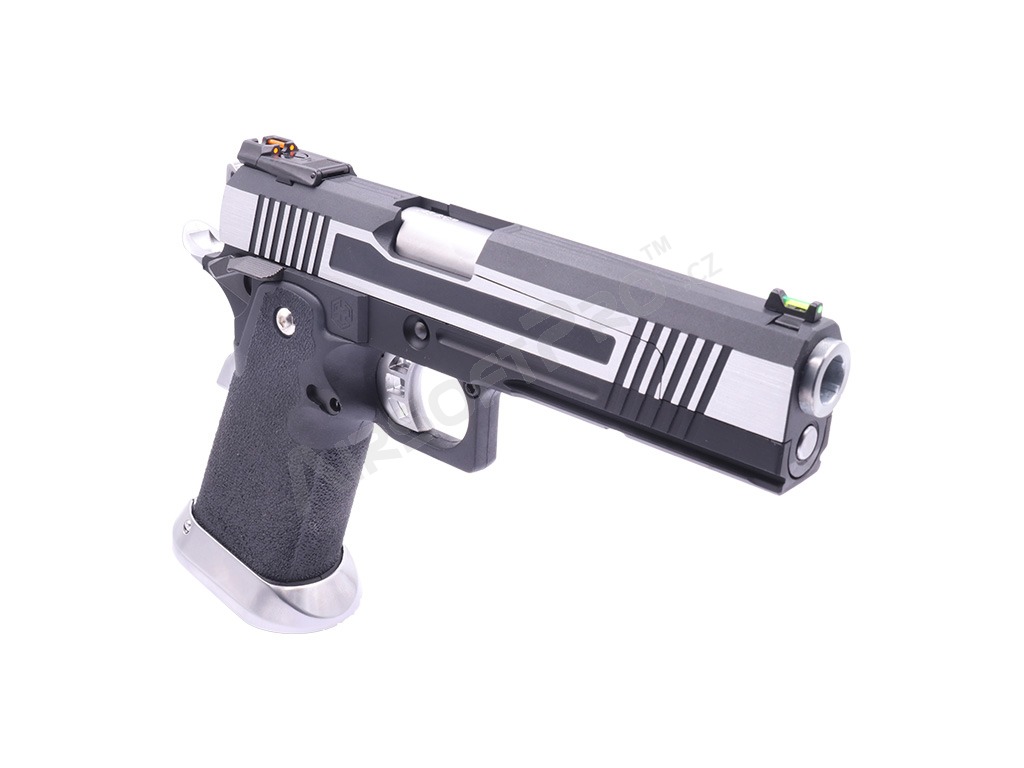 Airsoftová pistole Hi-Capa 5.1 HX10 (dělený závěr) - stříbrná [AW Custom]