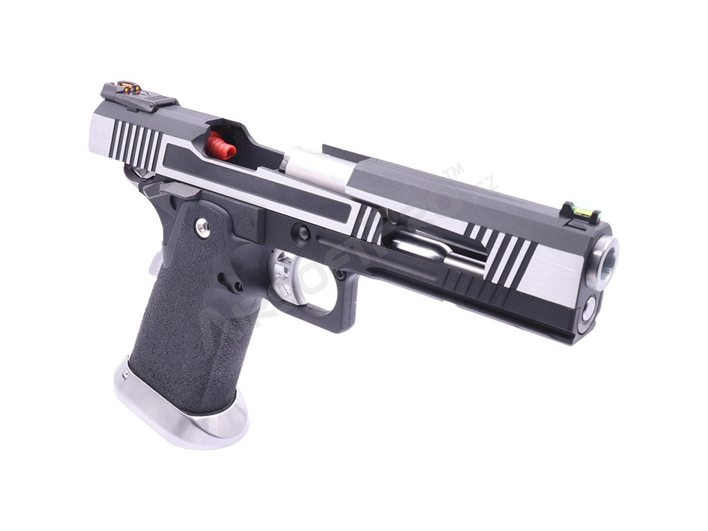 Airsoftová pistole Hi-Capa 5.1 HX10 (dělený závěr) - stříbrná [AW Custom]