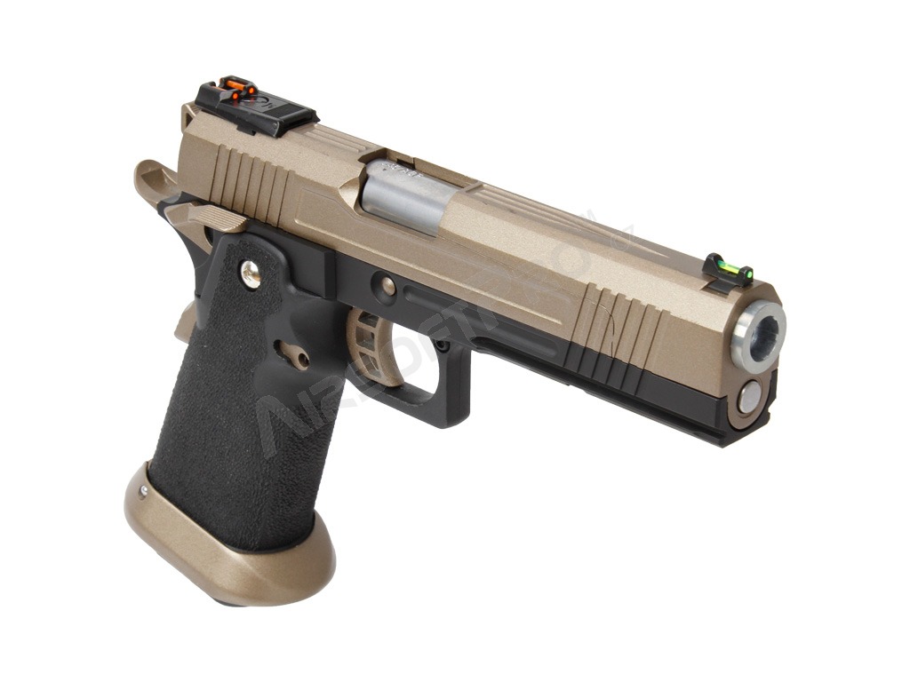 Pistolet GBB airsoft Hi-Capa 5.1 HX10 (glissière séparée) - FDE [AW Custom]