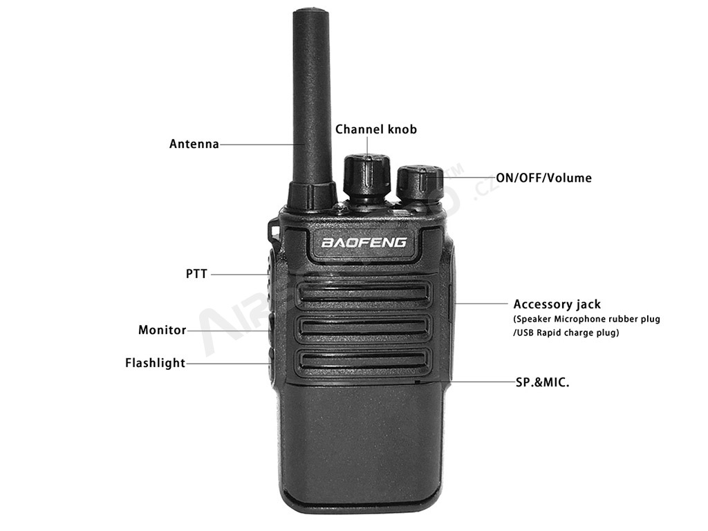 BF-V8A UHF 400-470MHz Single Band Radio [Baofeng]