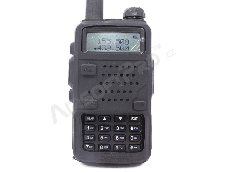 Silicone rubber cover for Baofeng UV-5R - Black [Baofeng]