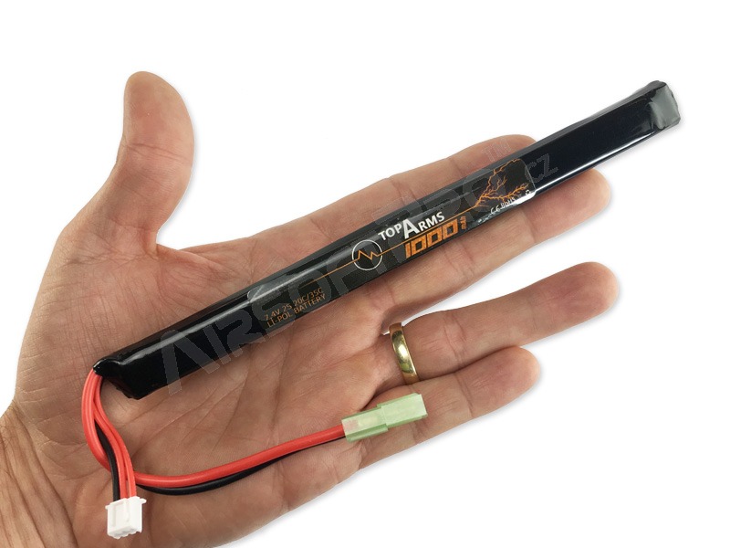 Batterie Li-Po 7.4V 1000mAh 20C/35C - AK Mini Stick [TopArms]