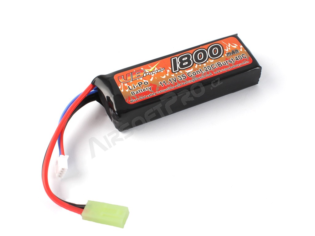 Battery Li-Po 11,1V 1800mAh 20/40C - Mini block [VB Power]