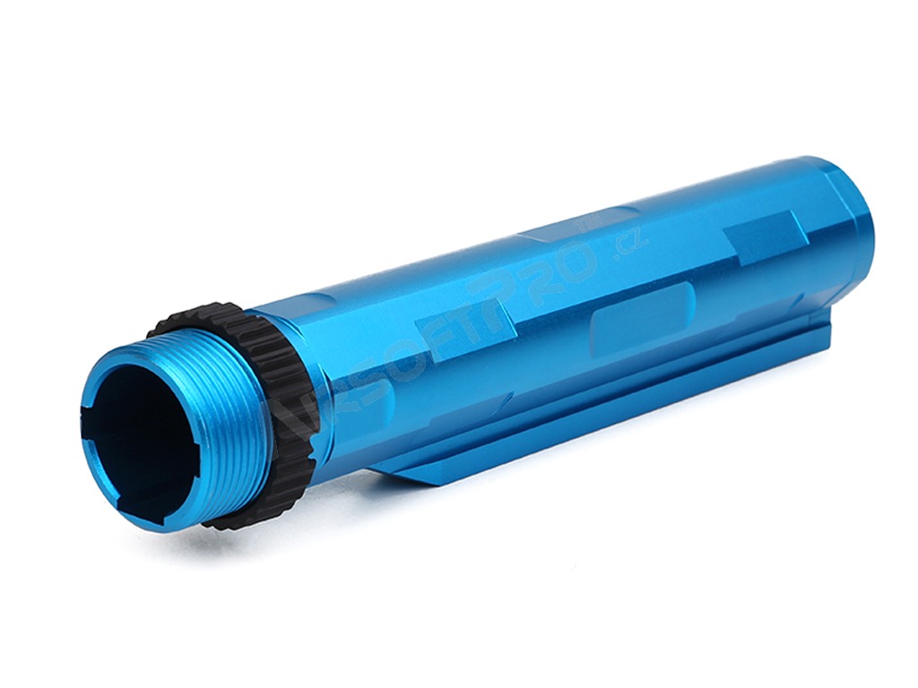 CNC lightweight aluminium stock tube - blue [Big Dragon]