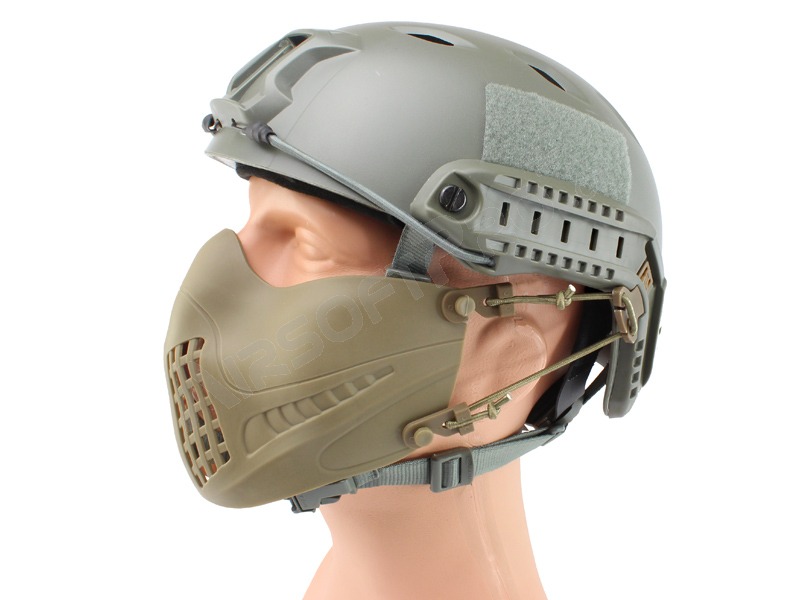 Protection du visage Masque de pilote tactique - brun coyote [Big Dragon]