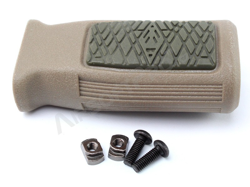 Lightweight vertical fore grip M-LOK with TAN rubber - TAN [Big Dragon]