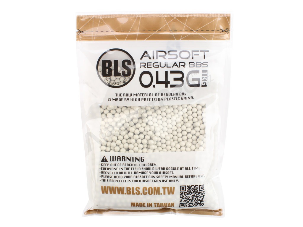 Airsoftové kuličky BLS Precision Grade 0,43 g | 2325 ks | 1 kg  - bílé [BLS]