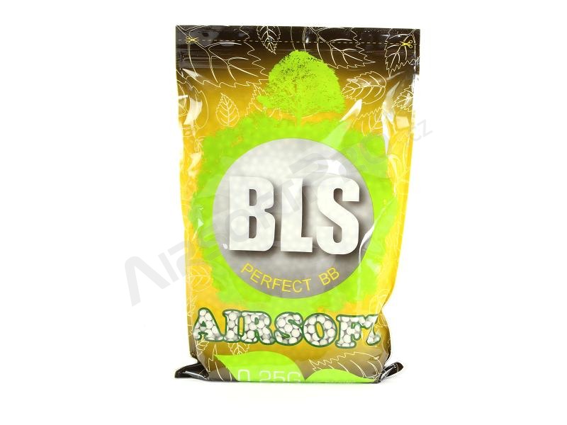 Billes d'airsoft BLS BIO Perfect 0,25 g | 4000 pcs | 1 kg - blanc [BLS]