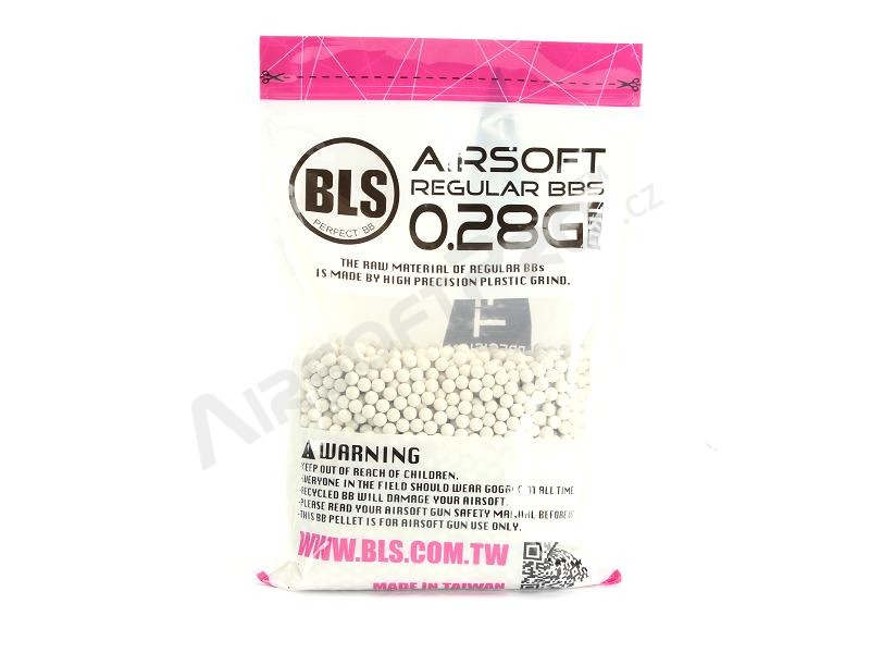 Airsoftové kuličky BLS Precision Grade 0,28 g | 3500 ks | 1 kg - bílé [BLS]