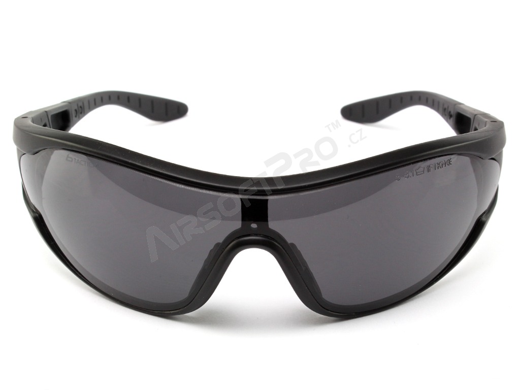 Ballistic spectacles RAIDER KIT Platinum black - clear, grey, yellow [Bollé]