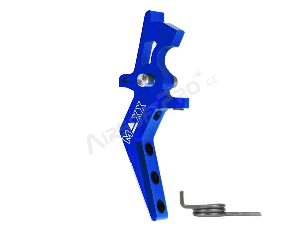 CNC Aluminum Advanced Speed Trigger (Style A) for M4 - blue [MAXX Model]