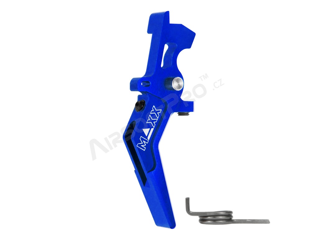 CNC Aluminum Advanced Speed Trigger (Style A) for M4 - blue [MAXX Model]