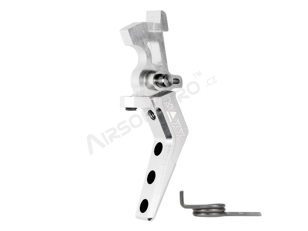 CNC Aluminum Advanced Speed Trigger (Style A) for M4 - silver [MAXX Model]