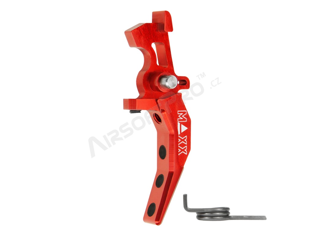 CNC Aluminum Advanced Speed Trigger (Style C) for M4 - red [MAXX Model]