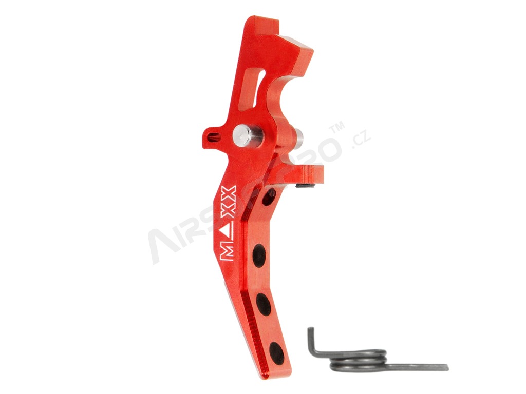 CNC Aluminum Advanced Speed Trigger (Style C) for M4 - red [MAXX Model]