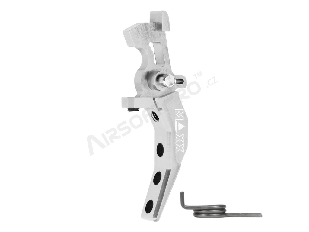 CNC Aluminum Advanced Speed Trigger (Style C) for M4 - silver [MAXX Model]