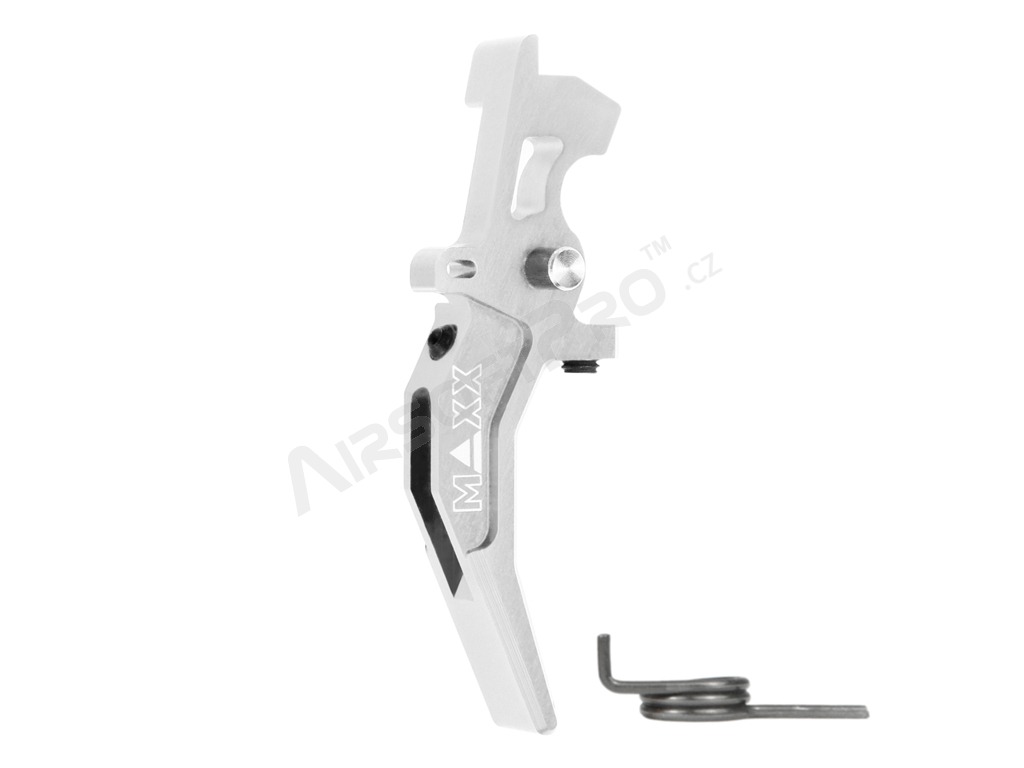CNC Aluminum Advanced Speed Trigger (Style C) for M4 - silver [MAXX Model]