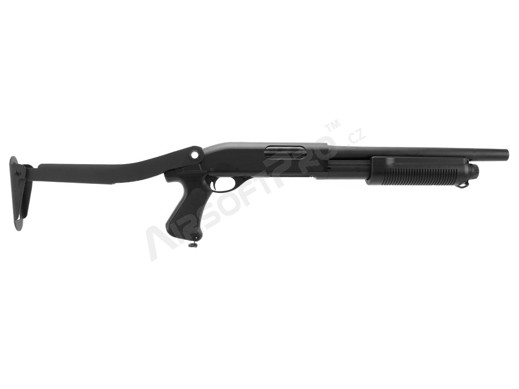 Fusil de chasse airsoft M870 avec crosse pliante, court, métal (CM.352M) [CYMA]