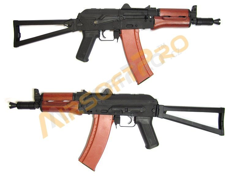 Airsoftová zbraň AKS74U - celokov,dřevo (CM.045A G55) [CYMA]