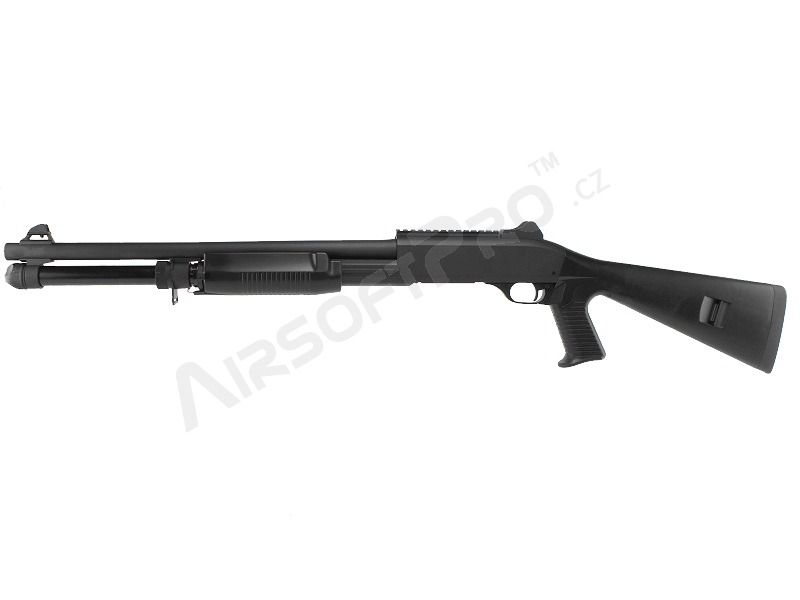 Fusil de chasse airsoft M1014 avec la crosse solide en ABS, long, METAL (CM.370M) [CYMA]