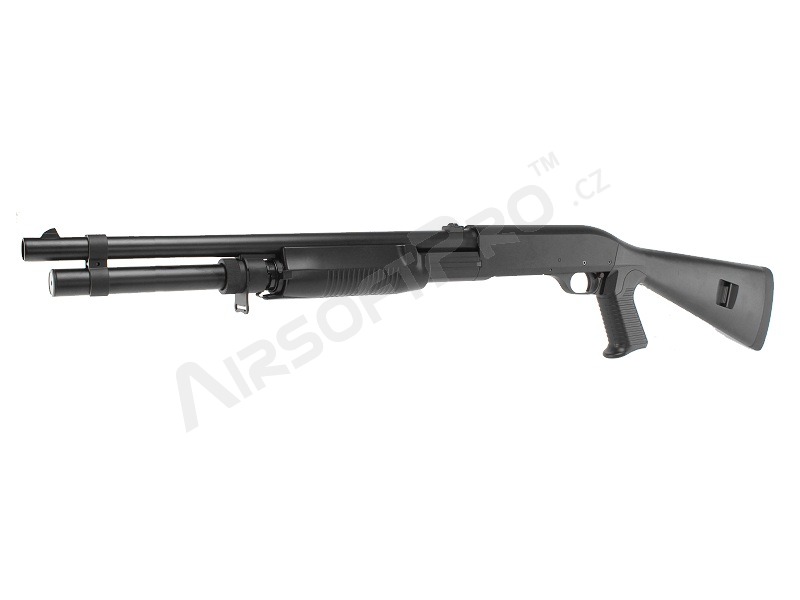 Fusil de chasse airsoft M3 Super 90 avec crosse solide en ABS, long, METAL (CM.360LM) [CYMA]
