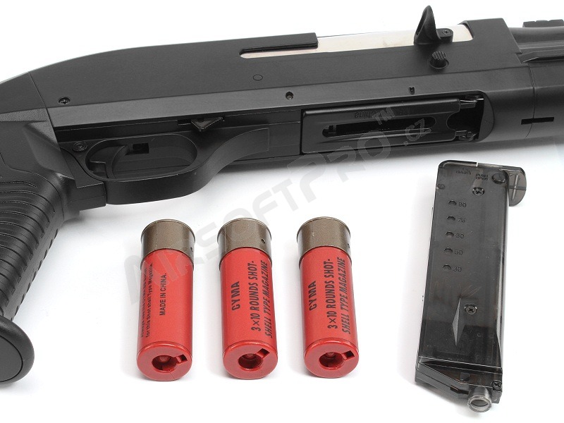 Airsoft shotgun M3 Super 90 with the solid ABS stock, short, METAL (CM.360M) [CYMA]