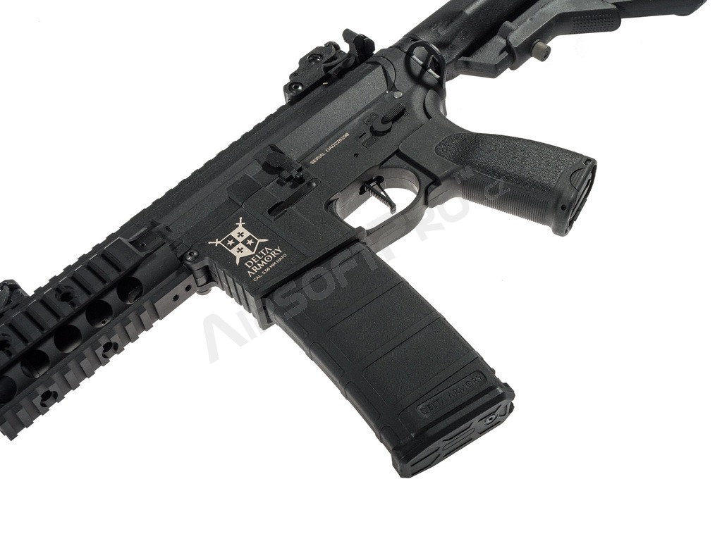 Airsoft rifle M4 AR15 SilentOps CQB Bravo ETU, Full Metal - Black [Delta Armory]