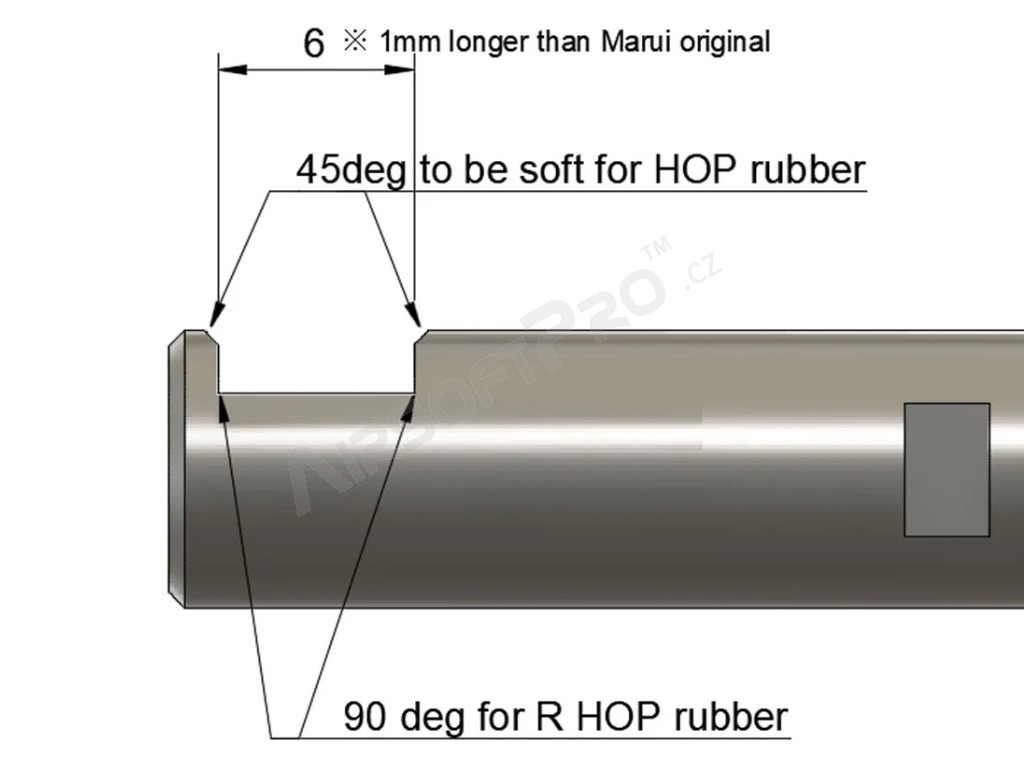 Stainless steel inner AEG barrel RAIZEN 6,01 - 595 mm (PSG-1, SVD) [daVinci]