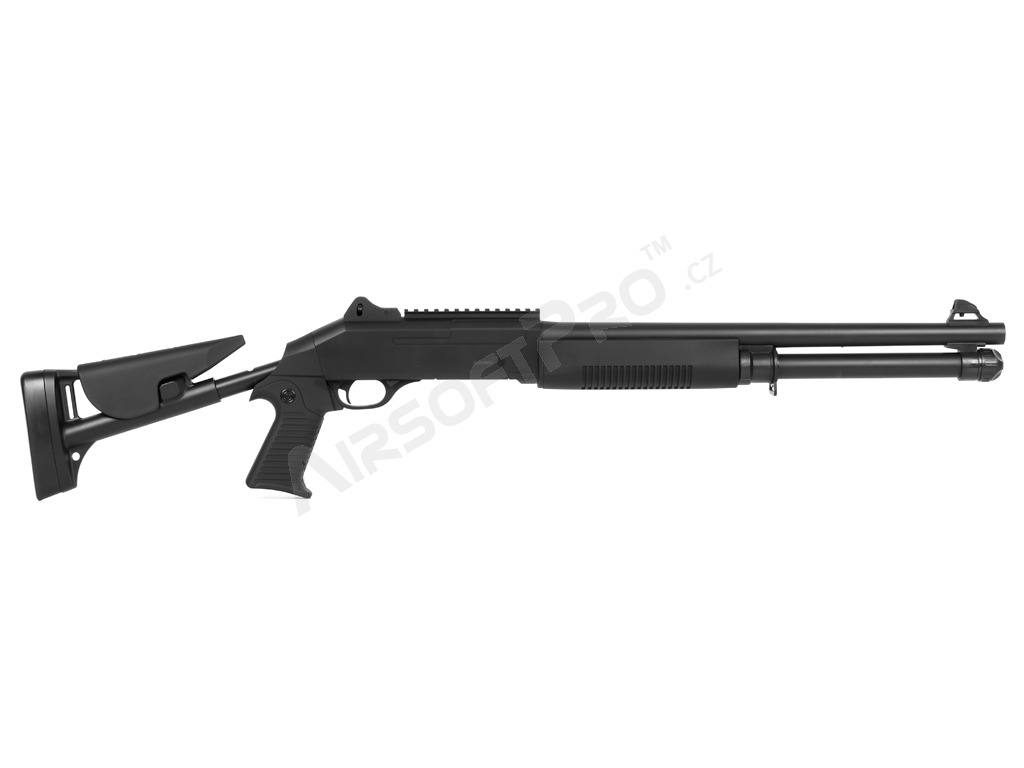 Shotgun M4 Super 90 (M56DL) + 6 cartridges + 1kg BBs + VectorOptics red dot [Double Eagle]