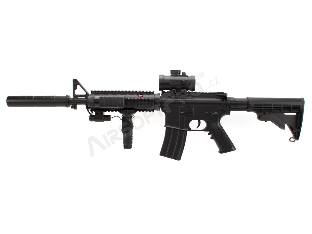 Airsoft rifle M4 RIS M83A2 with accessories [Double Eagle]