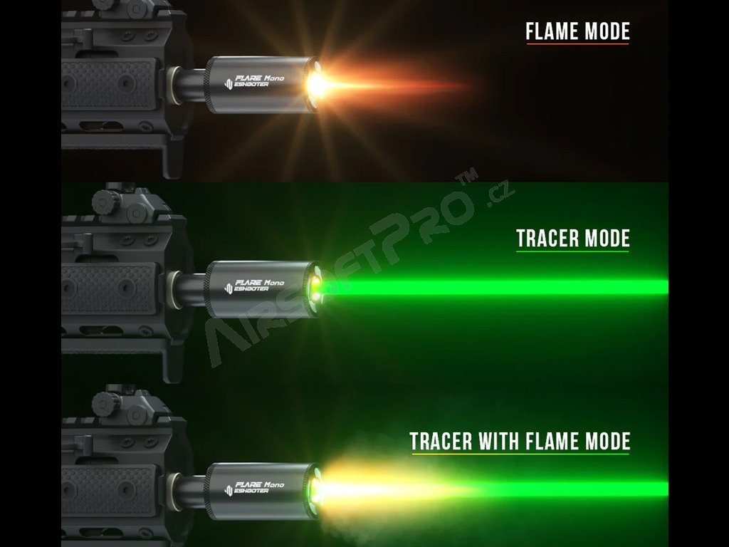Nasvětlovací tlumič FLARE Mono - černá [E-Shooter]