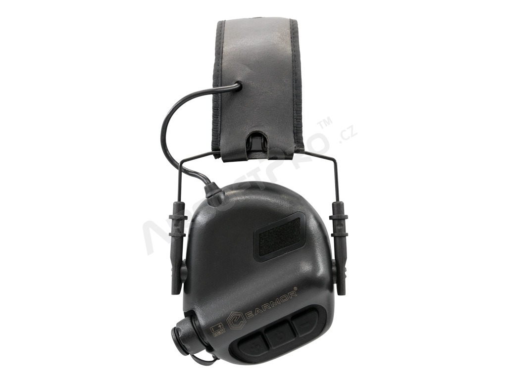 Elektronické střelecké chrániče sluchu M31 s AUX vstupem - černá [EARMOR]