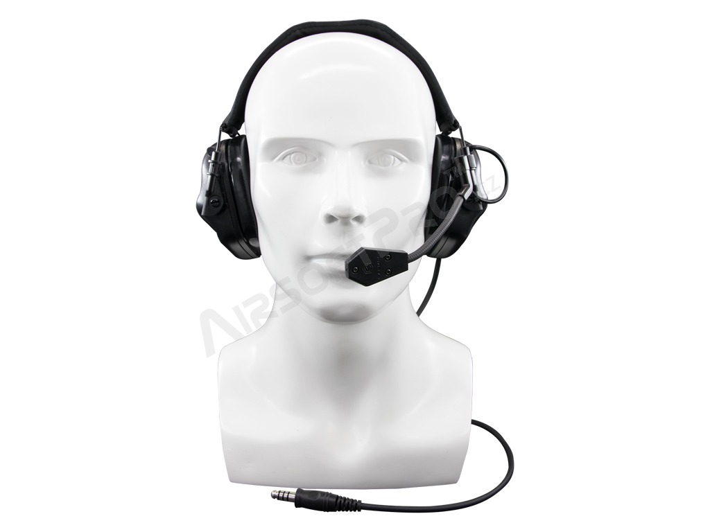 Electronic Hearing Protector M32 with microphone - black [EARMOR]
