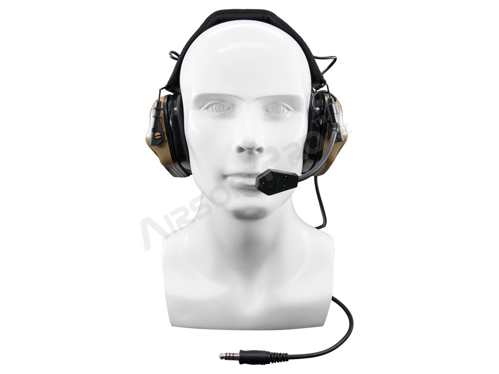 Electronic Hearing Protector M32 with microphone - Coyote Brown [EARMOR]