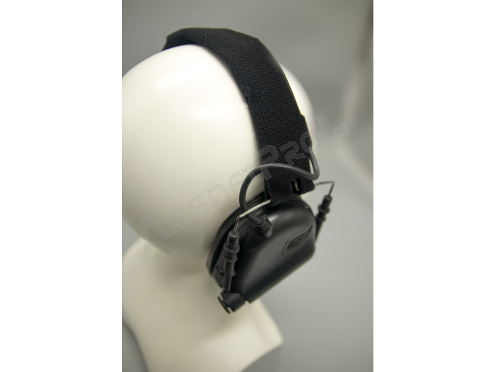 One piece cut velcro headband for headphones M31/M32 - black [EARMOR]