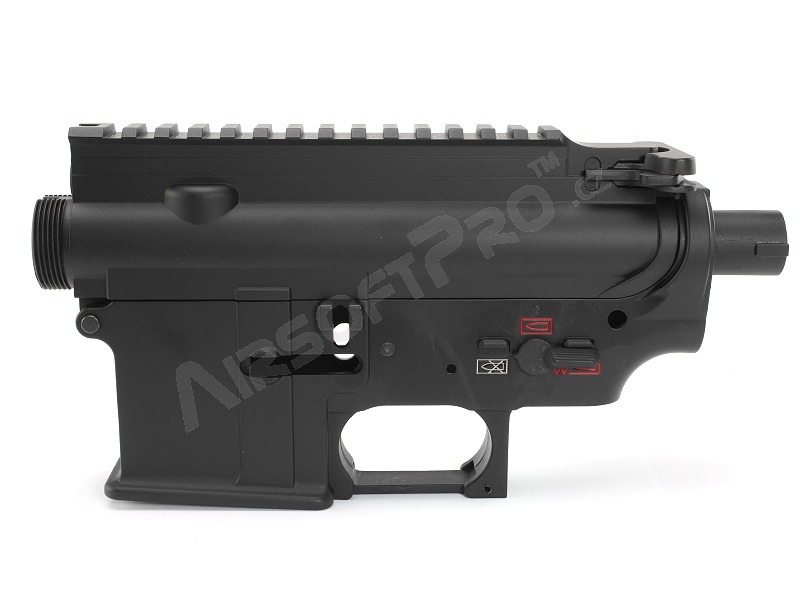 Kompletní kovové tělo pro M4, styl HK416 - černé [E&C]