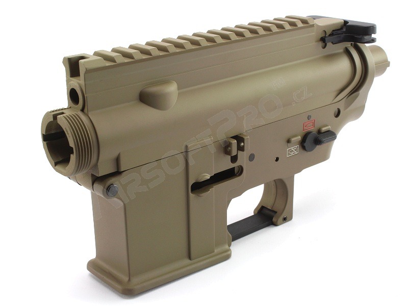 Kompletní kovové tělo pro M4, styl HK416 - pískové (DE) [E&C]