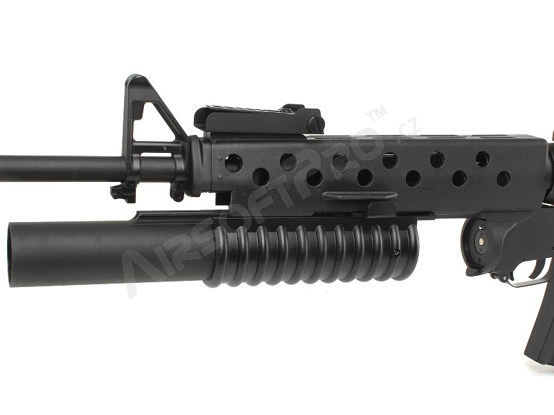 Airsoft rifle M16 A3 with M203 grenade launcher - black (EC-702) [E&C]