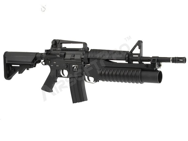 Airsoft rifle M4 A1 with M203 grenade launcher - black (EC-701) [E&C]