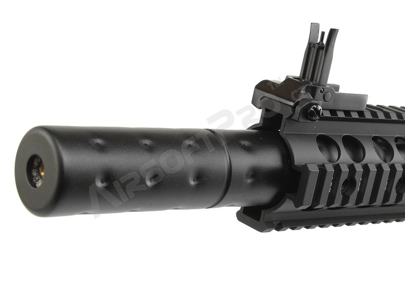 Fusil airsoft M4 RIS CQB avec silencieux - noir (EC-607) [E&C]